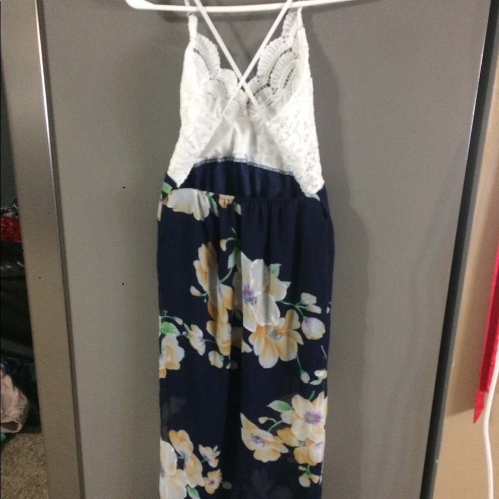 Strappy high low dress